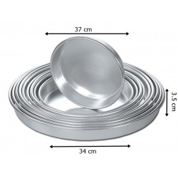 34 cm Alüminyum Yuvarlak Tepsi